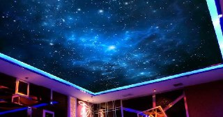 Натяжной потолок звездное небо Рассказово, цена от 5162 руб.